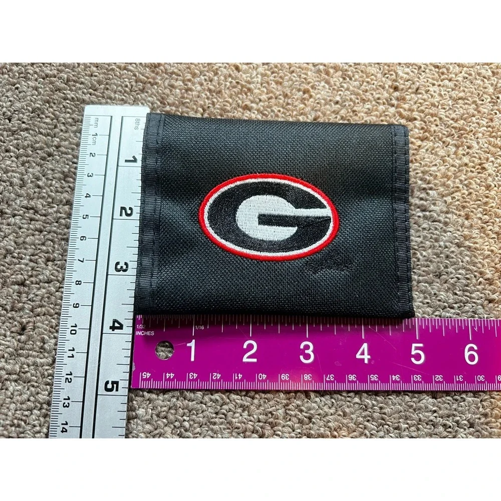 NCAA Printed Tri-Fold Nylon Wallet RICO Ga Bulldogs